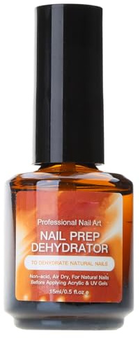 Déshydrateur pour la préparation des ongles - Sans brûlure - Sans acide - Liant aux protéines - Primer pour poudre acrylique et vernis à ongles gel - Stick en gel sur bandes de vernis à ongles en gel