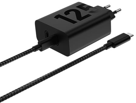 Motorola TurboPower Duo laddare 125 W laddning med flera enheter (2 USB-C-portar), snabb och universell, TurboPower Shield-skydd
