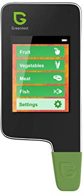 Greentest Instant-Lesegerät für frisches Fleisch, Obst, Gemüse, Nitrat-Tester und Messgerät für Lebensmittel (schwarz)