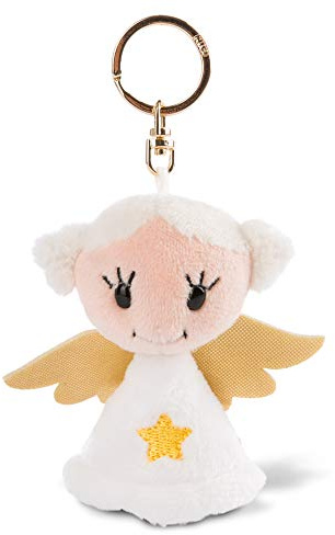 NICI 47063 Schlüsselanhänger Schutzengel „Ich beschütze dich“ 9 cm – Glücksbringer Engel – Schutzengel mit Stern – Engel Schlüsselanhänger für Schlüsselband, Schlüsselbund & Schlüsselkette