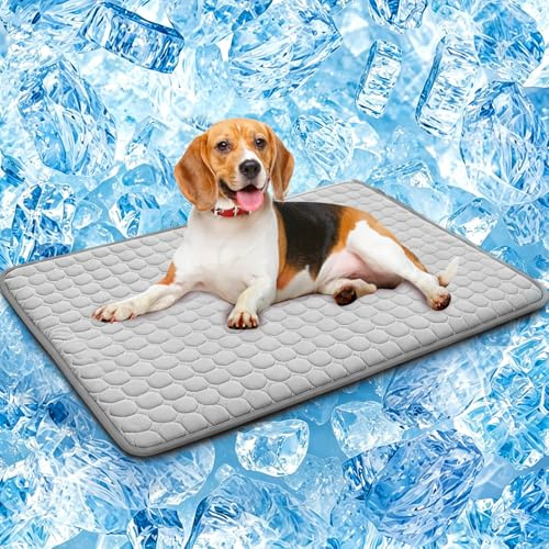 SOMOYA Dog Cooling Mat,Upgraded Arc-Chill Non-Slip Cool Pad
