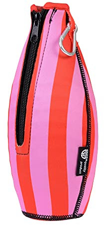 GRÄWE Flaschenhülle aus Neopren, kompatibel mit Sodastream-Glasflaschen, rot/rosa