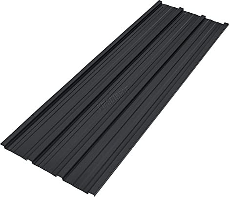 BIRCHTREE 24x Roof Sheets Corrugated Garage Shed Side Panels Metal Roofing Covers Carport Greenhouse 1080x426mm RSS02 Black