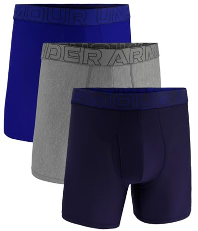 Under Armour Pack de 3 Bóxers Tech Mesh para Hombre, Largo de Pierna de 15 cm – Transpirable, Absorbe la Humedad, Tacto Suave, Comodidad Todo el Día