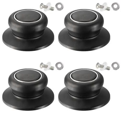 TYGFRT 4 Pieces Pot Lid Knob, Pot Lid Handle, Lid Replacement Parts, Pot Lid Handle, Universal Pot Handle Protection Accessories, Universal Lid Button, Pot Lid Handle Replacement Parts