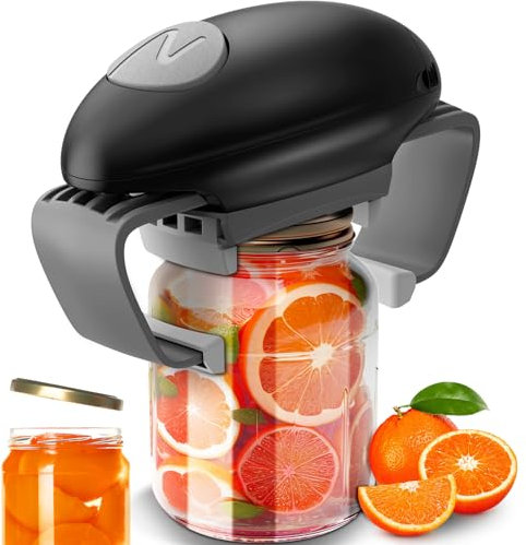 Apriscatole elettrico per anziani, One Touch Apriscatole elettrico apre tutte le dimensioni delle lattine automaticamente, basta premere un pulsante, apriscatole elettrico per pazienti con artrite con