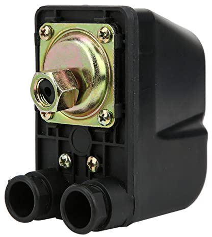 Ejoyous Druckschalter für Hauswasserwerk, Wasserpumpen Steuerschalter Pumpensteuerung, Schwarz, Kunststoff, Wasserpumpen, Steuerung, Industriell