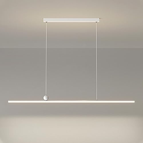 Lampada a sospensione minimalista Lampadario lineare Lampada da soffitto Lampada da tavolo da pranzo Apparecchio di illuminazione Lampade a sospensione a LED Lampadari a striscia lunga Lampade a sospe