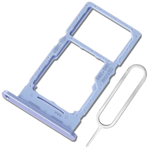 ExtKry SIM-port för Samsung Galaxy A25 SIM-kortplats original kvalitet SIM-fack med kortstift (blå)