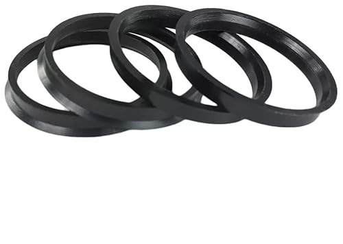 Centradores De Llantas 76,1-57,1/66,6/72,6/74,1mm 4 Uds. Anillos céntricos de cubo de rueda de plástico negro accesorios de piezas de llanta de rueda Anillos Centradores Llantas(76.1-72.6mm-4pcs)