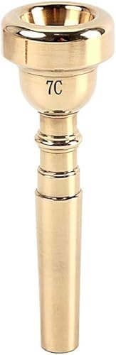 ASQzhuLIWing Performance universal del instrumento de trompeta de la boca 7C Golden 7c Bouth Buzzing adecuado para principiantes y jugadores profesionales Band de la escuela Niños