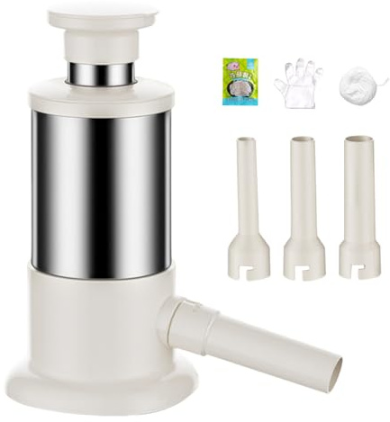 Máquina de llenado de salchichas – Aparato de cocina manual de gran capacidad – Máquina de embutidos comercial – Para preparar bratwurst Barbacoa Fiestas Embutidos