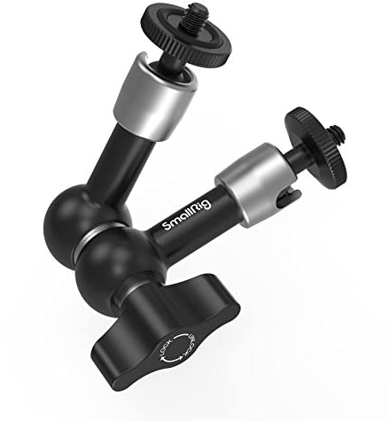 SMALLRIG 5 Pulgada Brazo Magico, Magic Arm Articulado con 1/4 Tornillo para Monitor Externo y Lámpara LED - 2065B