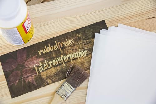 SR-Fototransferpapier - nie wieder rubbeln - 25 Blatt DIN A4 für viele Materialien und Oberflächen