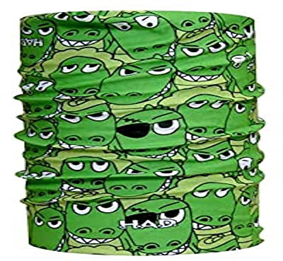 Had Originals Kids Grün - Vielseitiges komfortables Kinder Multifunktionstuch, Größe One Size - Farbe Kroko