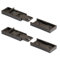 WAGNER Tischverbinder/Tischplattenverbinder/Möbelverbinder T-Connect 2tlg. Set - 30 x 70 x 10 mm - aus Kunststoff - schwarz, zum Schrauben - 16500900