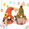 xlwen Gnomo Autunnale, 2 Pcs Decorazioni Autunnali in Peluche per Caminetto, regali e decorazione, Gnomi per Feste del Raccolto per Natale, Ringraziamento, Vetrina
