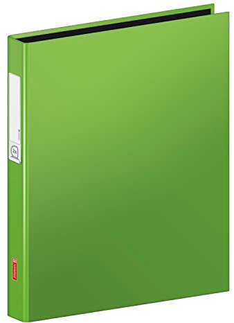 NEU BRUNNEN Ringbuch mit 2 Ringen, DIN A4, 20mm Füllhöhe, kiwi