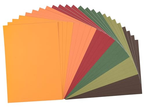 Vaessen Creative Florence Selbstklebend Cardstock - A4 Bastelpapier - A4 - Farbenmix - 24 Stück - Bedruckbares Papier - zum Basteln und Hobbyprojekte