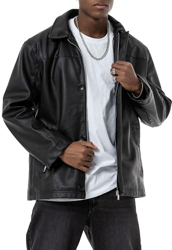 Redbridge Red Bridge - Giacca in pelle sintetica da uomo, Nero , M
