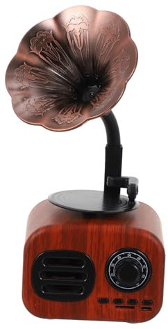 SHINEOFI Enceinte Rétro en Haut-Parleur sans Fil pour Lecteur De Musique Emplacement pour Carte Haut-Parleur Portable pour Intérieur Et Extérieur Design Vintage Couleur