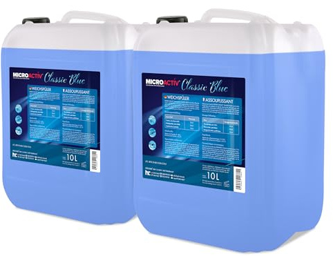 Höfer Chemie Adoucissant Linge Classic blue 2 x 10 L, Parfum Frais et Linge Doux, Assouplissant Respectueux et Durable