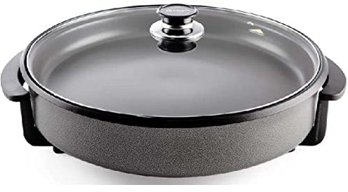 Suinga Pentola per paella elettrica Superficie con rivestimento antiaderente, diametro 36 cm, potenza 1500 W. Ideale per friggere, grigliare, grigliare, cucinare paelle, tortilla e pizze.