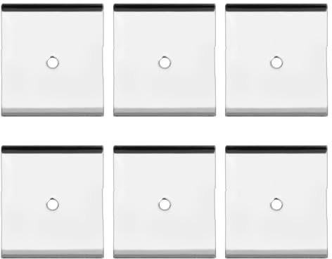 Gosknor 6pcs Bandes Adhésives Métalliques pour Lampes Magnétiques Sous Armoire, Autocollants Métalliques pour Aimants Plaque Adhésive Métallique pour Lampes LED Magnétiques