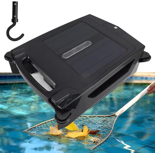 RoyceBee Pool Skimmer Robot with Solar Panel Automatically Design, Pool Skimmer Robotic, Twin Motors Automatic Pool Skimmer (Skimmer with Solar Panel)