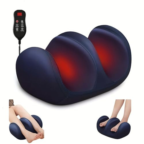 DigScape Electric Foot Massager, Leg Massager with Heat, Shiatsu Foot Massage & Calf Roller, Deep Tissue Ankle Kneading, Promotes Blood Circulation, Home Office Use
