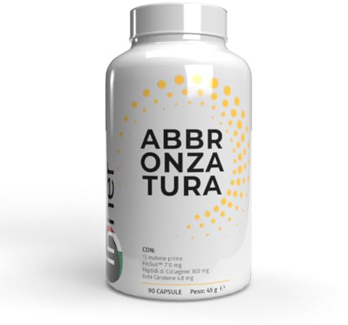 Inner Abbronzatura – 90 capsule – Integratore per Abbronzatura e Fotoprotezione – Protegge da Esposizione Solare e Stress Ossidativo – Stimola l’idratazione della Pelle