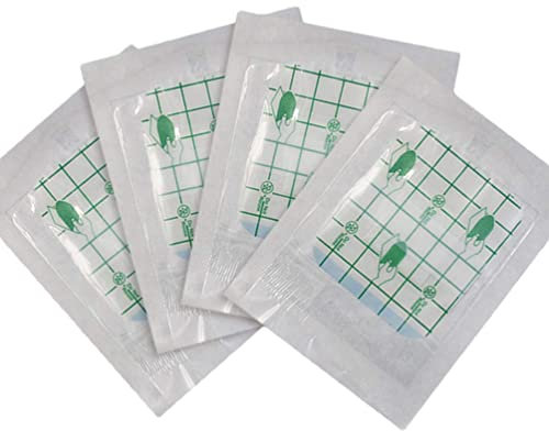 EXCEART 10pcs Island Dressing Pads Breathable Waterproof Adhesive Non-Woven Wound Dressing Helps Prevent Infection for First Aid and Wound Care Transparent
