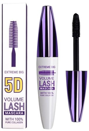 Generic Mascara 5D Volume Ét Longueur, Extension Violet Couleur Noire Waterproof, Tenue Longue, Définition Précise, Cils Épaisses Pour Femmes