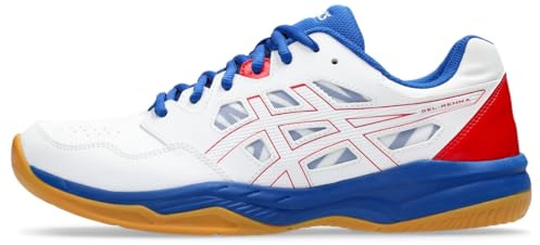 ASICS Men's Gel-RENMA Indoor Court Shoes, 10.5, White/Classic RED