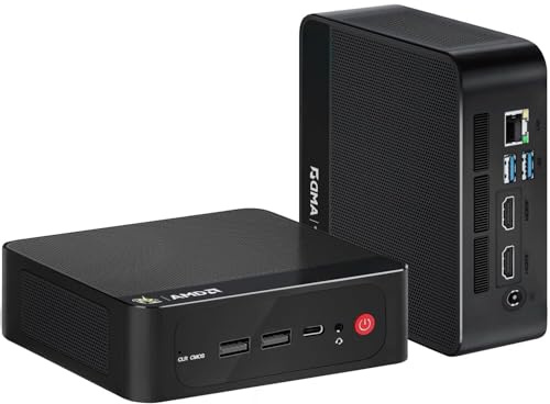 Beelink Mini PC SER5 MAX z procesorem AMD Ryzen R7 7735HS, 8 rdzeni/16 wątków, do 4,75 GHz, 24 GB pamięci RAM LPDDR5, dyskiem SSD PCIe o pojemności 500 GB, HDMI/DP/Type-C/2.5G LAN/WiFi 6/BT 5.2