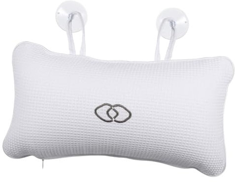 ORFOFE 2st Badewannenkissen Weiße Badeteppiche Für Badezimmer Badezimmerkissen Badekissen Bad-spa-Kissen Badewannen-nackenkissen Bad Nackenkissen Weiße Badezimmermatte Duschvorhänge
