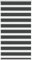 vidaXL Zebrarollo Schwarz 70x100 cm Stoffbreite 65,9 cm Polyester, Zebra-Rollo, Doppelrollo, Zebra-Jalousie für Fenster, Doppelrollo, Zebra-Rollo
