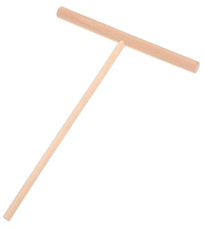 HIAKDOFT Wooden Crepe Spreader and Dough Distributor Essential Kitchen Utensil for Pancakes and Crepes Safe and Easy to Use Wooden Tool for Uniform Dough Spreading Skillets