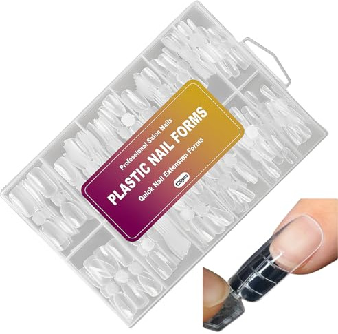 Per Unghie,120 Pezzi Forme Doppie Per Ricostruzione Unghie | 12 Misure Riutilizzabili Artificiali Trasparenti per Manicure,Design Bellezza Gel per Estensione