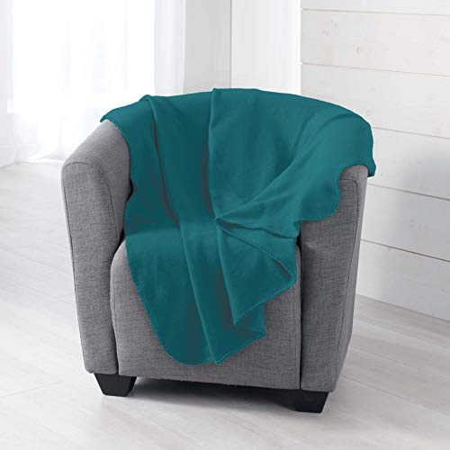 Douceur d'Intérieur Milou PLAID, Polyester, Bleu, 125 x 150 CM