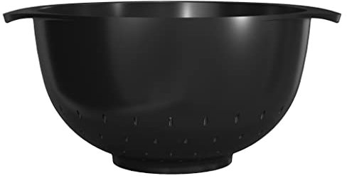 Rosti Margrethe Sieb, Küchensieb Kunststoff, Robuster Durchschlag, Spülmaschinengeeignet, 4 Liter, Schwarz