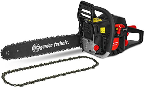 Tronçonneuse thermique 58CC - guide 50cm livrée avec 2 chaînes - Elem Garden