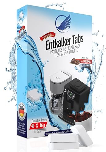 3-in-1 Entkalkungstabletten für Kaffeevollautomaten & Kaffeemaschinen (55 Stück) - kompatibel mit Jura,Siemens EQ-Series, Bosch, Miele, Melitta, Krups, Tassimo uvm Made in Germany