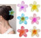 SIVLKI 6 Stück Haarklammer Blume, Niedliche Acryl Haarklammern für Damen, Flower Hair Clip für Dickes Haar, Claw Clip Kann Als Geschenk für Mädchen Verwendet Werden