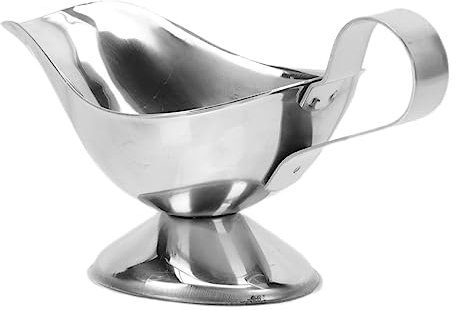 GOOHOCHY Stainless Steel Sauce Boat for Dining Table Multi-Purpose Seasoning Dipping Cup for Serving Sauces and Dips at Parties