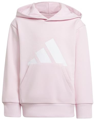 Adidas Unisex Kinder Essentials BIG Logo Hoodie, Clear Pink/White, 6-7 Years