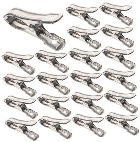 OFFSCH 40piezas Clip De Jardín De Acero Inoxidable Con Pinzas Para Invernadero Unidades Para Fijar Plantas Jardines y Huertos