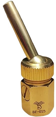 AGUADECORATIVA - Ugelli per fontane da giardino Getto a lancia da 1/2, Getti orientabili da 6 mm con valvola per regolare l'altezza (bottone) - BF015