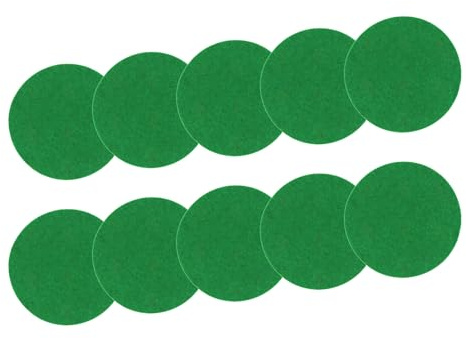 Tongyanji 10Pcs Air Hockey Felt Pad 59mm/74mm/94mm Air Hockey Felt Pusher Pad Replacement Air Hockey Table Felt Pusher