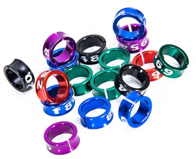 MOMYXCJQ Open Aluminum Bird Foot Rings - Mixed Color Leg Bands for Parrots, Pigeons, Finches - Secure Poultry Identification Tags open_10pcs 5mm